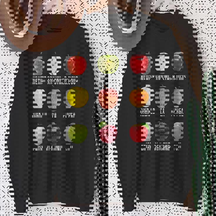 秋のリンゴ狩りアップルオーチャード ボーホー ファームフェッシュ スウェットシャツ 年配の女性への贈り物