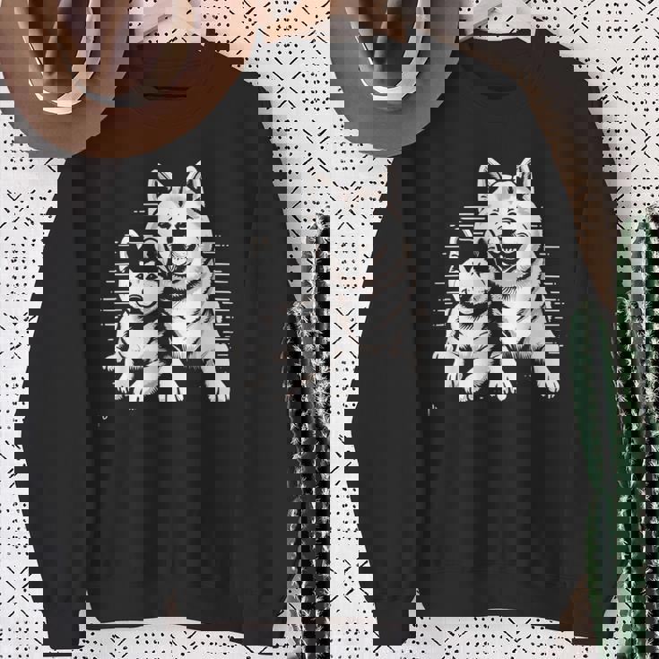 秋田犬 グラフィックtシャツ レディース メンズ スウェットシャツ 年配の女性への贈り物