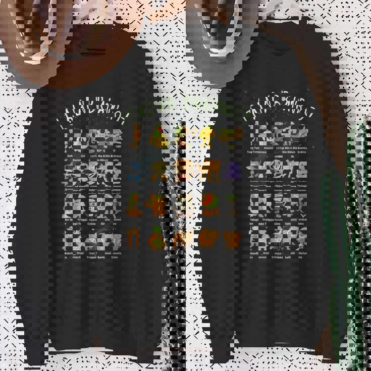 種類 イタリア ブレイン ミーム キャラクター 手描き ティーン スウェットシャツ 年配の女性への贈り物