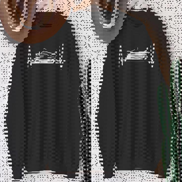 競艇 ボートレース ターン ビンテージ 面白いtシャツ メンズ おもしろ 面白 ネタ 面白グッズ ハートビート スウェットシャツ 年配の女性への贈り物