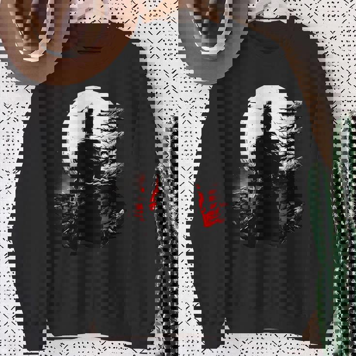 筒垣 ステンシル 染付 日本 美術 ギフト おもしろ スウェットシャツ 年配の女性への贈り物