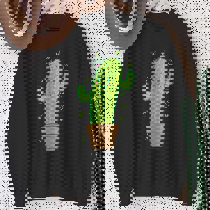 素敵なムードのサボテン スウェットシャツ 年配の女性への贈り物