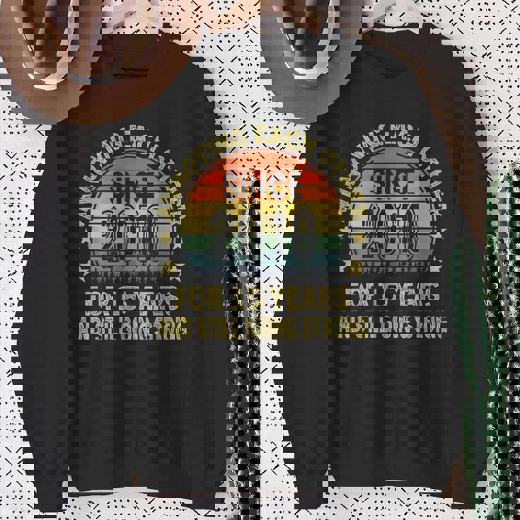 結婚記念日の願い 15年 以来 2010 スウェットシャツ 年配の女性への贈り物