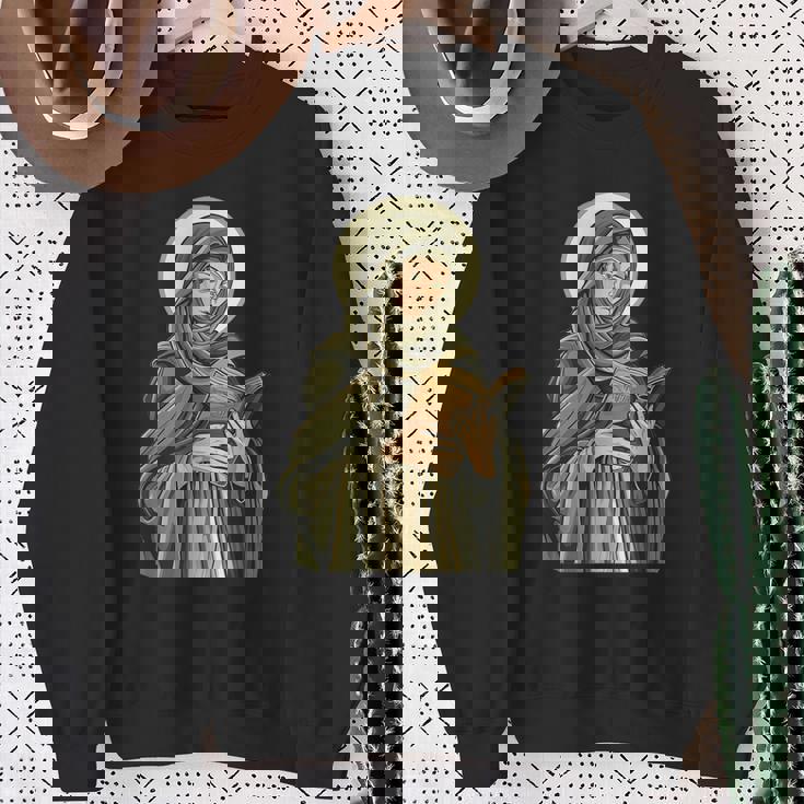 聖ブリジッド オブ キルデア ホールディング A バイブル スウェットシャツ 年配の女性への贈り物