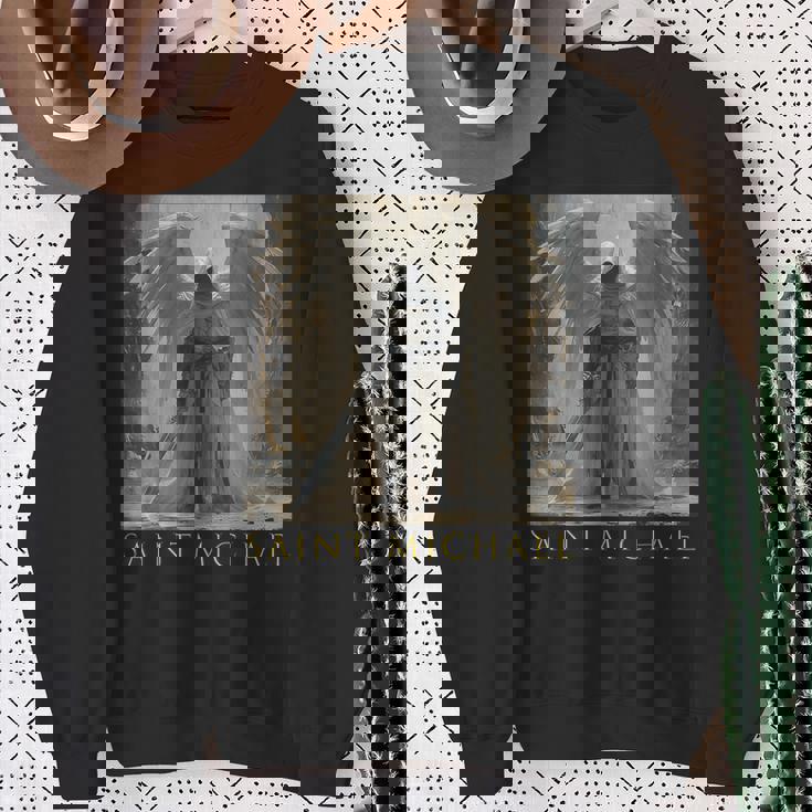 聖ミカエル 大天使 スウェットシャツ 年配の女性への贈り物