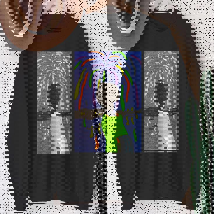 花火 竹久夢二 大正４年 １９１５年 作 スウェットシャツ 年配の女性への贈り物