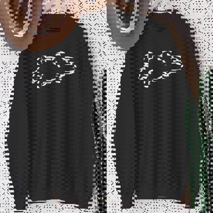 落ちたウサギ スウェットシャツ 年配の女性への贈り物