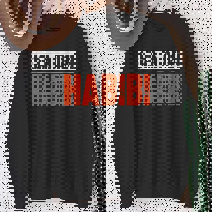 落ち着けハビビ スウェットシャツ 年配の女性への贈り物