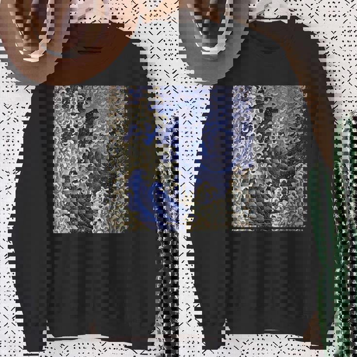 葛飾北斎 男波 スウェットシャツ 年配の女性への贈り物