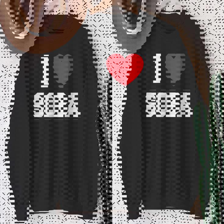 蕎麦大好き スウェットシャツ 年配の女性への贈り物