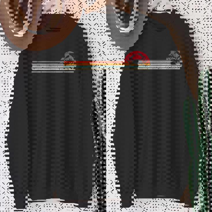 蟹 かに肉 レトロ グラフィック シーフード カニ 蟹 蟹 スウェットシャツ 年配の女性への贈り物