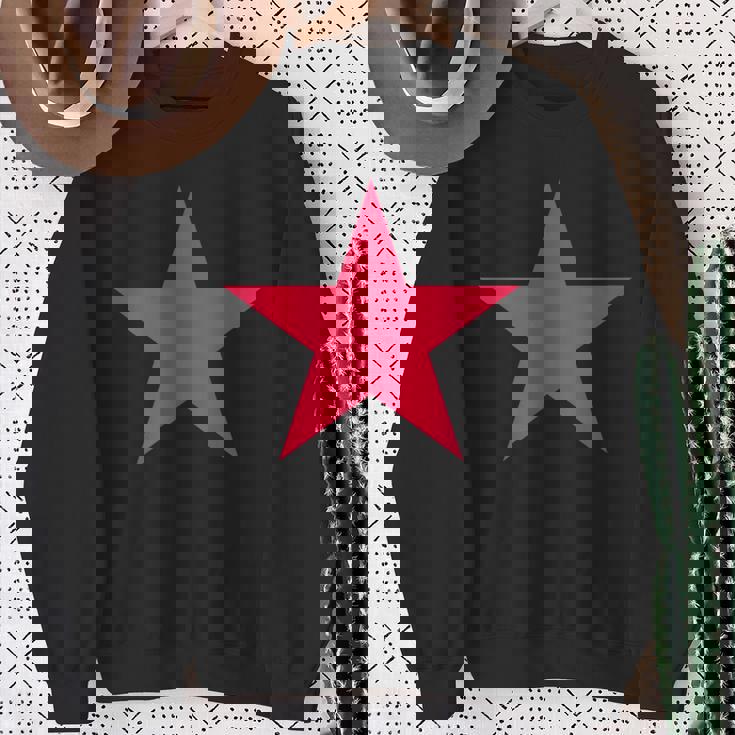 複数の色の風船ガムピンクの星 スウェットシャツ 年配の女性への贈り物