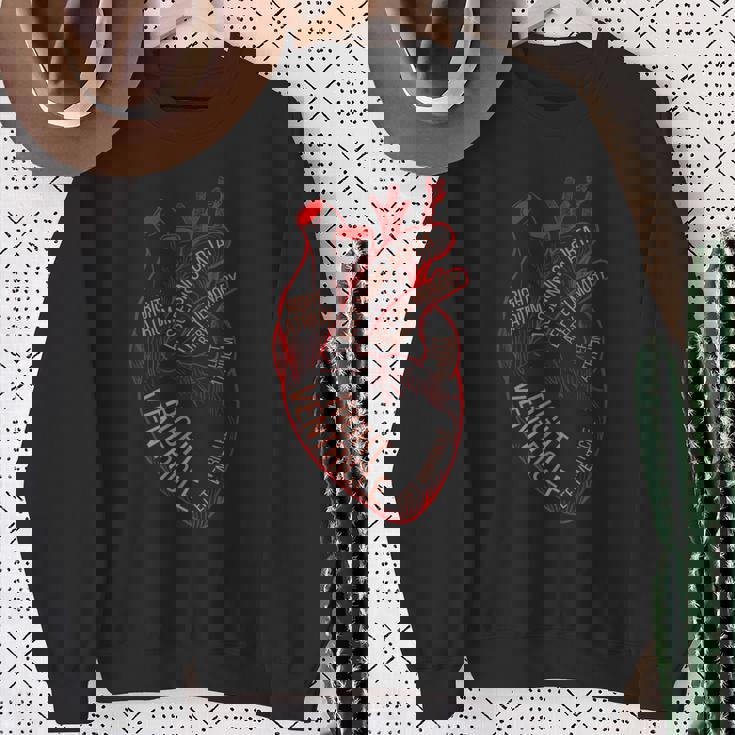 解剖学 心臓 心臓病 看護師 循環器専門医 心電図 循環器学 スウェットシャツ 年配の女性への贈り物