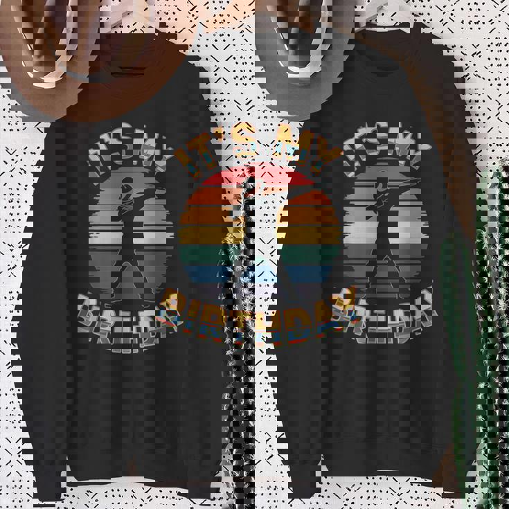 誕生日 男の子 衣装 ヴィンテージ It's My Birthday Dabbingunset スウェットシャツ 年配の女性への贈り物