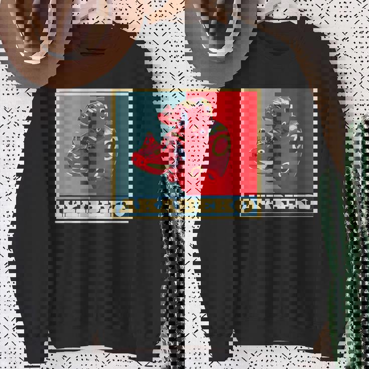 赤べこ 面白いtシャツ 牛 ウシ 福島県 会津 メンズ おもしろ グッズ 面白い 服 ネタ 日本 名産 スウェットシャツ 年配の女性への贈り物