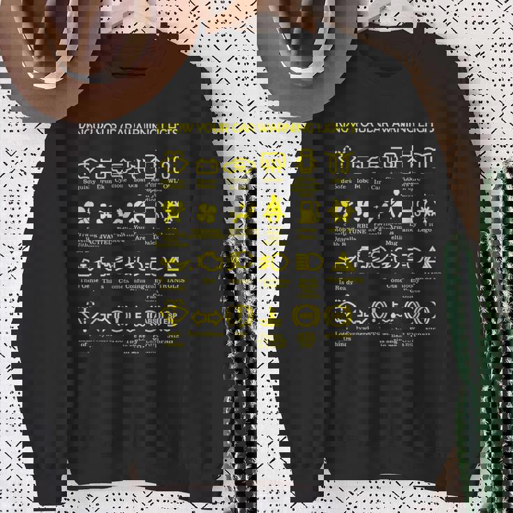 車の警告灯 非常に面白いドライバー スウェットシャツ 年配の女性への贈り物