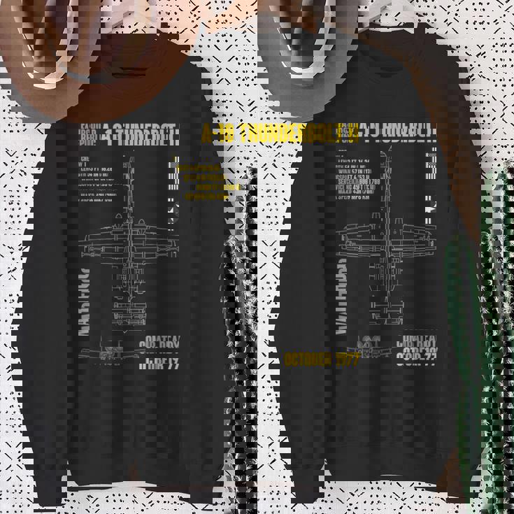 軍用機 A-10 Thunderbolt Ii Warthog Usaf スウェットシャツ 年配の女性への贈り物