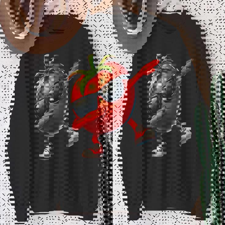 軽くたたくトマト ダンシング 軽くたたくトマト フルーツ スウェットシャツ 年配の女性への贈り物