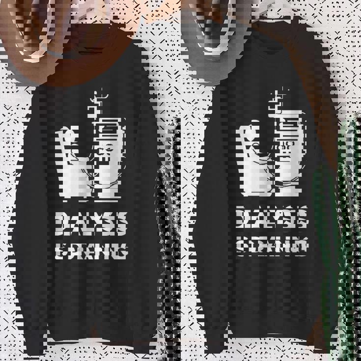 透析tシャツ 透析患者用 透析は排水 スウェットシャツ 年配の女性への贈り物