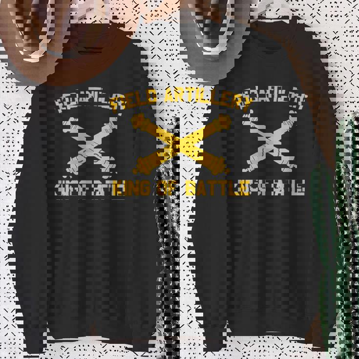 野戦砲 キングオブバトルブランチ記章 砲兵 スウェットシャツ 年配の女性への贈り物