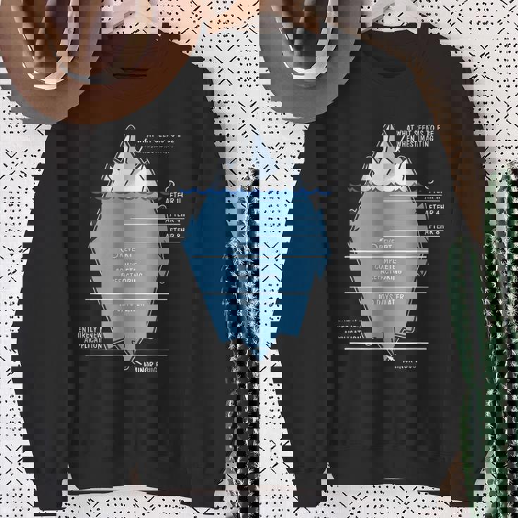 開発者 氷山 プログラマー コンピュータ科学者 コーディング スウェットシャツ 年配の女性への贈り物