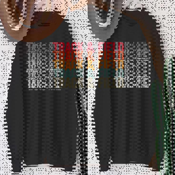 陸上競技 陸上競技 レトロ 男性用 スウェットシャツ 年配の女性への贈り物