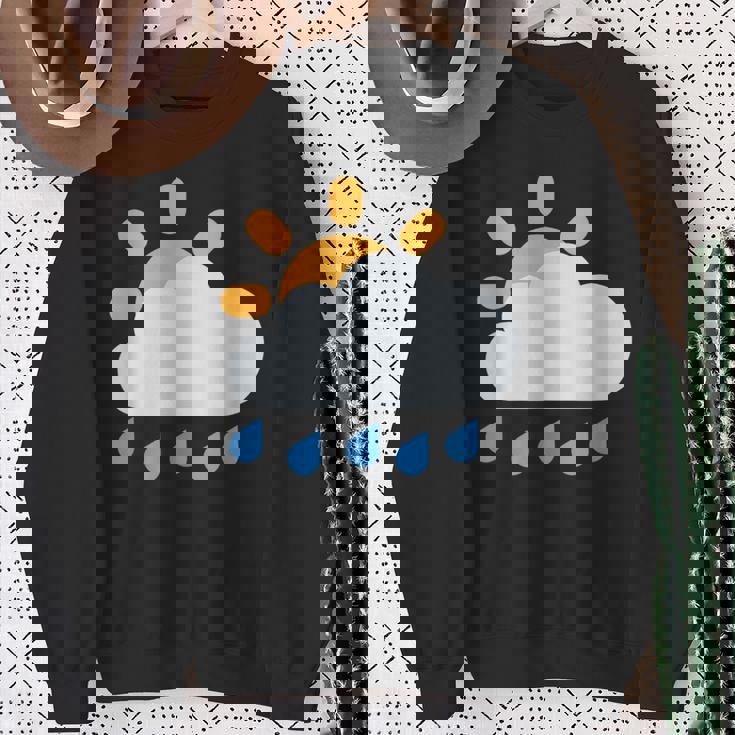 雨雲の向こうの太陽 スウェットシャツ 年配の女性への贈り物