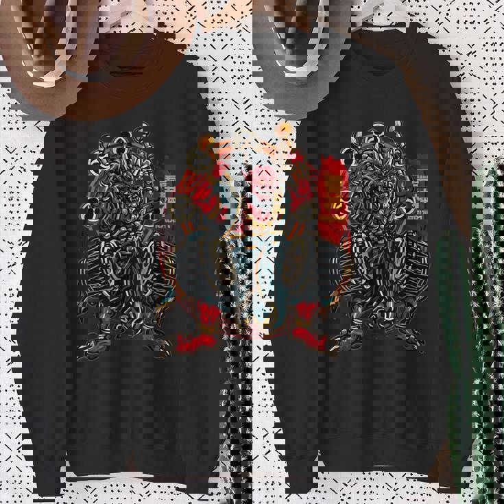 雷神 雷神 古代日本神話 神々 スウェットシャツ 年配の女性への贈り物