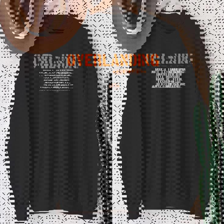 面白い オーバーランディング オフロード キャンプ スウェットシャツ 年配の女性への贈り物