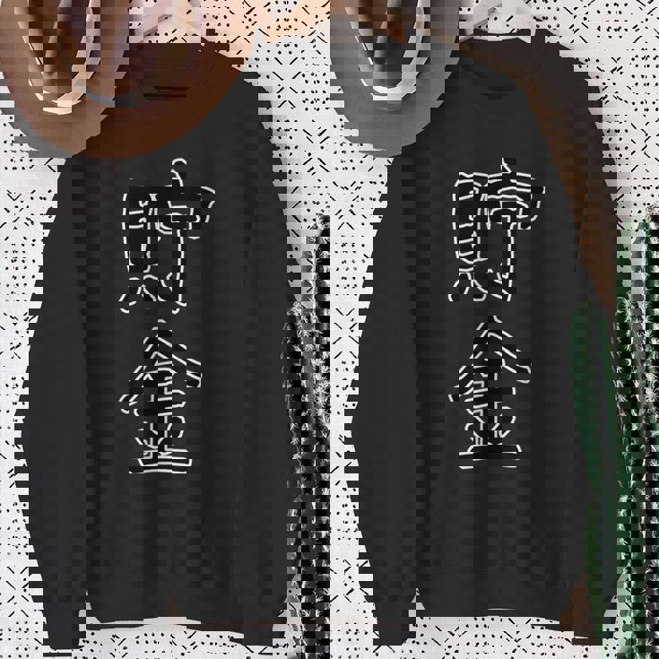 面白い ギフト 文字入り 「貯金」おもしろギャグ-ジョーク 漢字 貯金 スウェットシャツ 年配の女性への贈り物