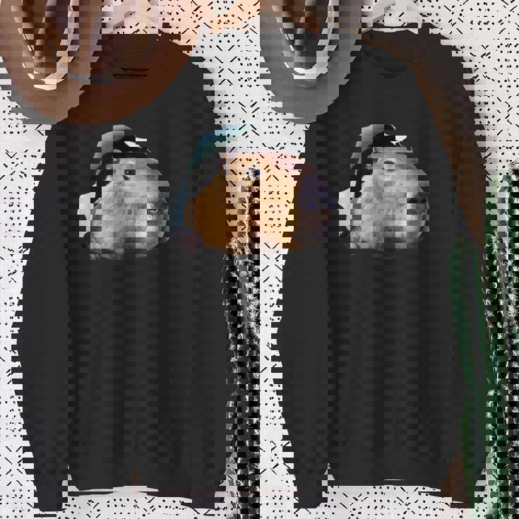 面白いtシャツ カピバラ メンズ げっ歯類 グッズ かわいい おもしろ 面白い 服 ネタ 動物 スウェットシャツ 年配の女性への贈り物