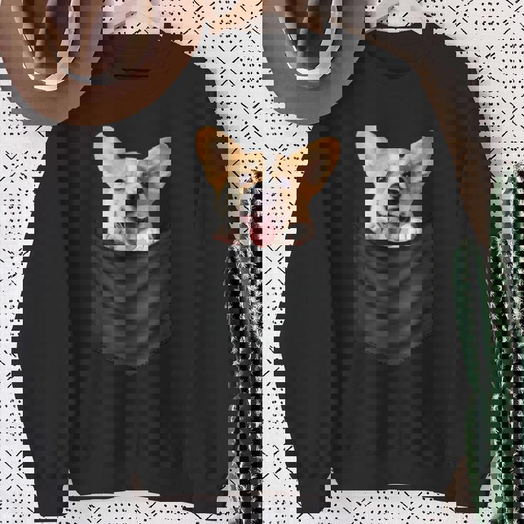 面白いtシャツ コーギー ポケット イヌ わんこ メンズ 犬好き グッズ おもしろ 面白い 服 ネタ スウェットシャツ 年配の女性への贈り物