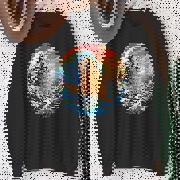 面白いtシャツ ゴールデンレトリバー 犬 イヌ メンズ 犬好き グッズ かわいい おもしろ 面白い 服 ネタ スウェットシャツ 年配の女性への贈り物