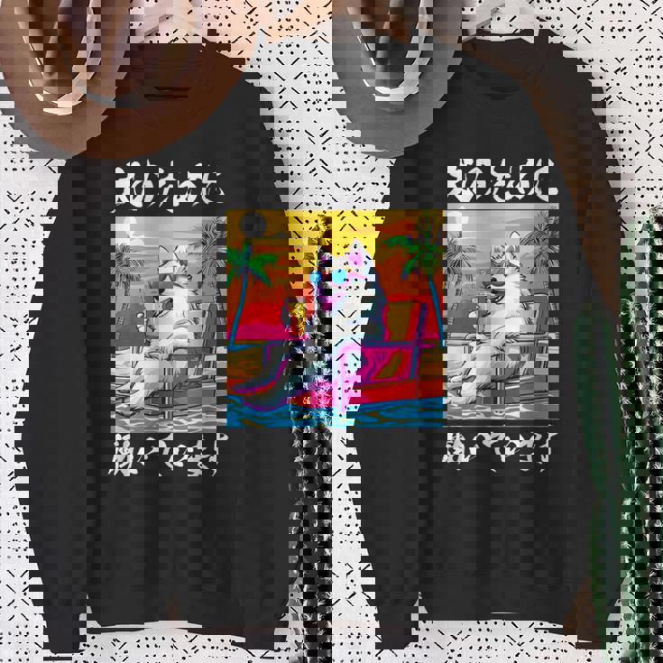 面白いtシャツ サモエド 犬 イヌ わんこ メンズ 犬好き グッズ おもしろ 面白い 服 ネタ わんこ スウェットシャツ 年配の女性への贈り物