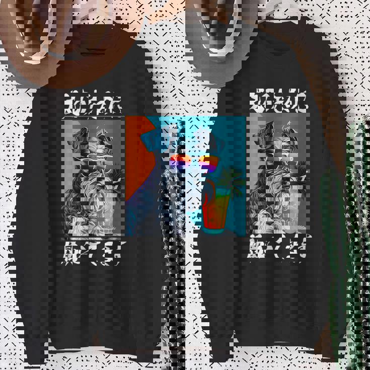 面白いtシャツ シュナウザー イヌ わんこ メンズ 犬好き グッズ おもしろ 面白い 服 ネタ わんこ スウェットシャツ 年配の女性への贈り物