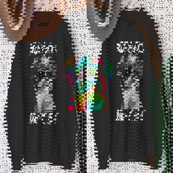 面白いtシャツ シーズー イヌ わんこ メンズ 犬好き グッズ おもしろ 面白い 服 ネタ わんこ スウェットシャツ 年配の女性への贈り物