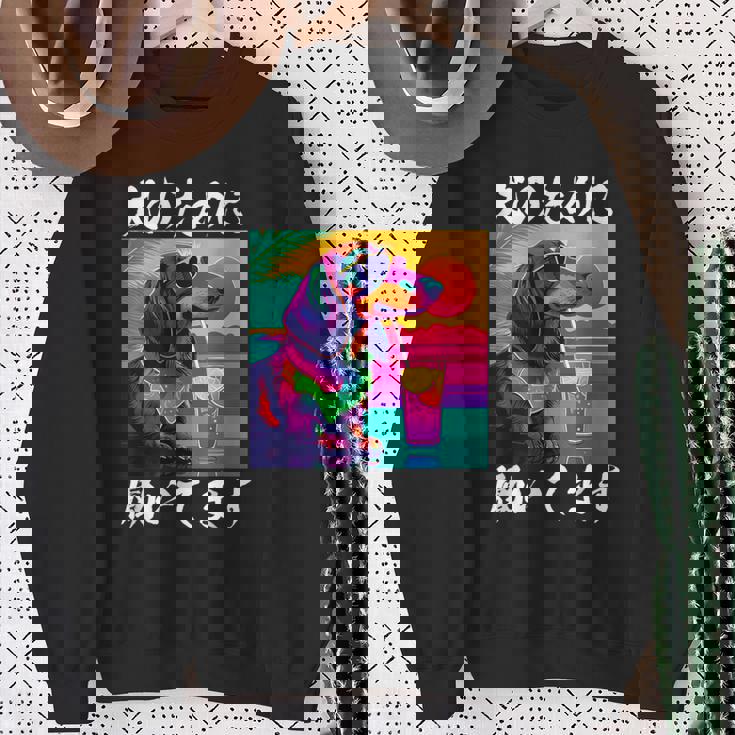 面白いtシャツ ダックスフンド イヌ わんこ メンズ 犬好き グッズ おもしろ 面白い 服 ネタ わんこ スウェットシャツ 年配の女性への贈り物