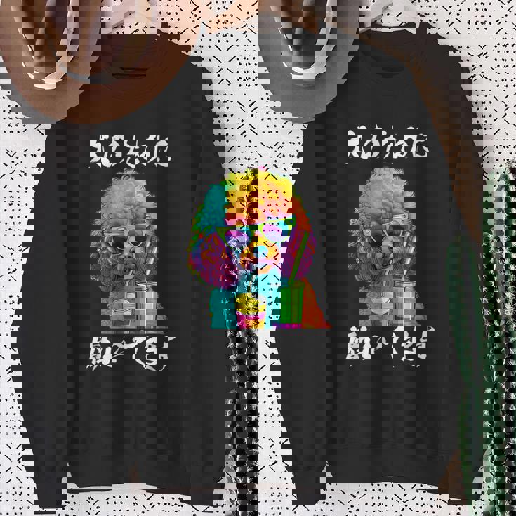 面白いtシャツ トイプードル イヌ わんこ メンズ 犬好き グッズ おもしろ 面白い 服 ネタ わんこ スウェットシャツ 年配の女性への贈り物