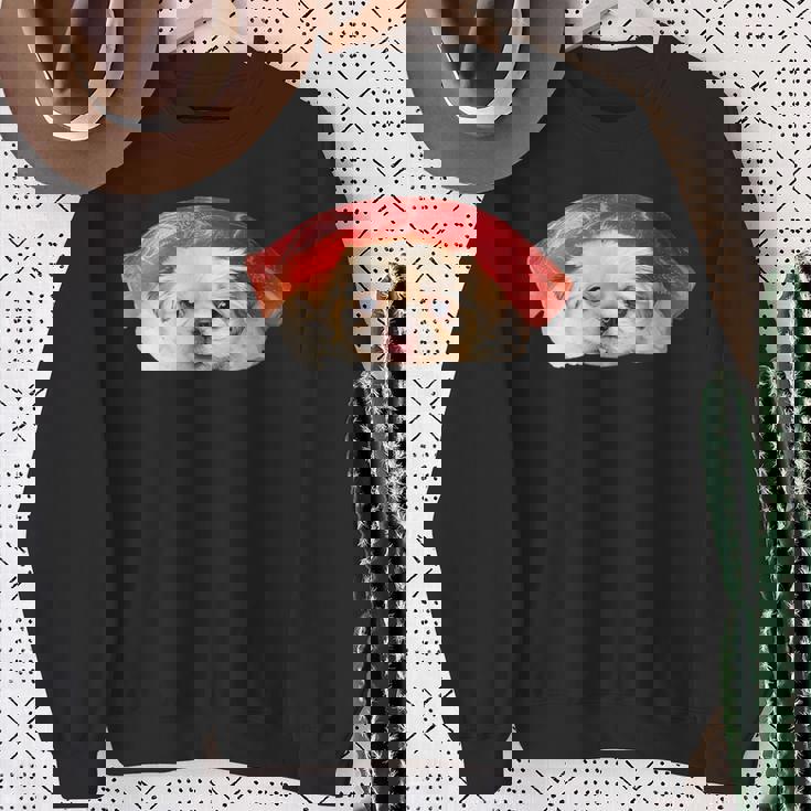 面白いtシャツ ペキニーズ 犬 イヌ 寿司 メンズ 犬好き グッズ かわいい おもしろ 面白い 服 ネタ スウェットシャツ 年配の女性への贈り物