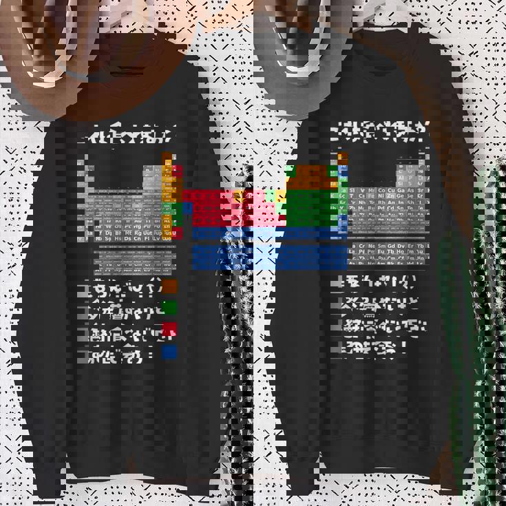 面白いtシャツ 周期表 化学 ネタ 服 おもしろ 元素 オリジナル メンズ ネタ 科学 理系 スウェットシャツ 年配の女性への贈り物