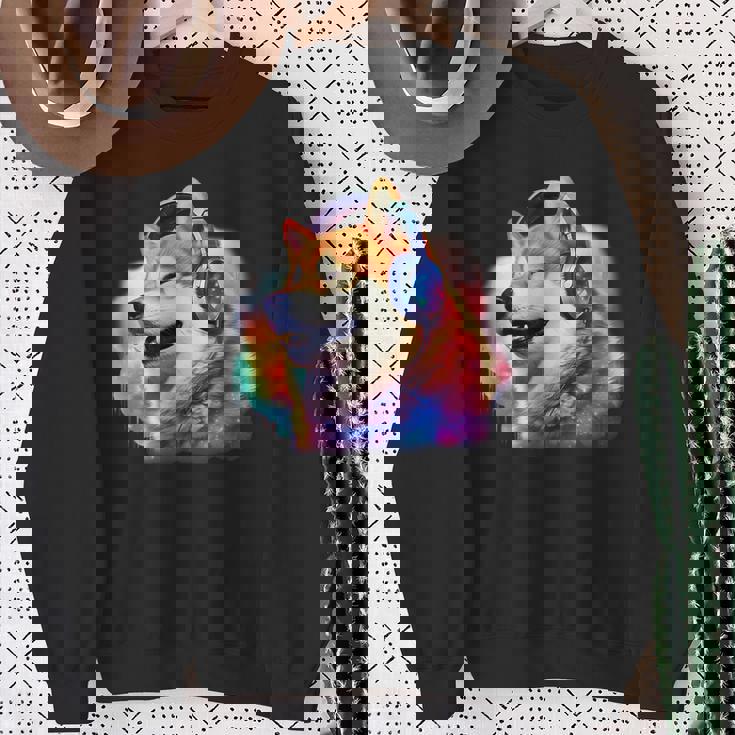 面白いtシャツ 柴犬 ゲーム 音楽 イヌ わんこ メンズ 犬好き グッズ おもしろ 面白い 服 ネタ スウェットシャツ 年配の女性への贈り物