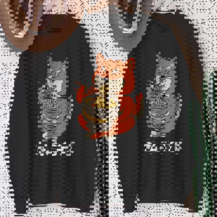 面白いtシャツ 犬 わんこ そば ラーメンメンズ 犬好き グッズ かわいい おもしろ 面白い 服 ネタ スウェットシャツ 年配の女性への贈り物