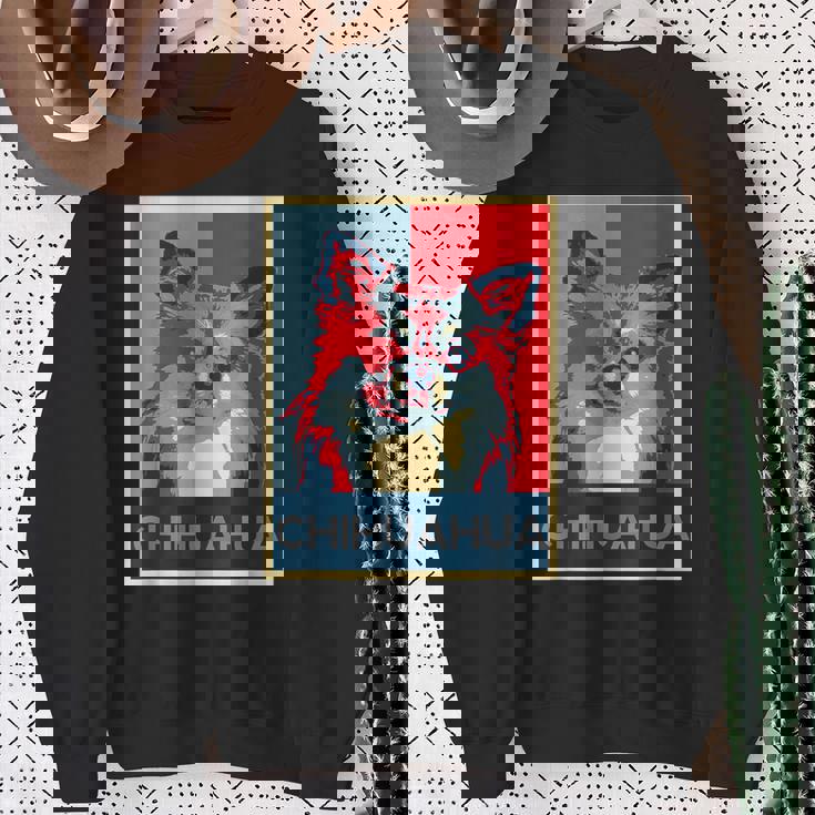 面白いtシャツ 犬 チワワ わんこ メンズ レディース オリジナル おもしろ グッズ 面白い 夏 服 ネタ スウェットシャツ 年配の女性への贈り物