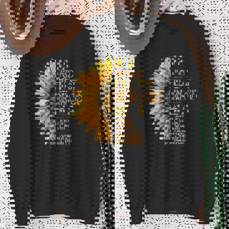 面白いひまわり柄シャツ 花柄デザイナーシャツ スウェットシャツ 年配の女性への贈り物