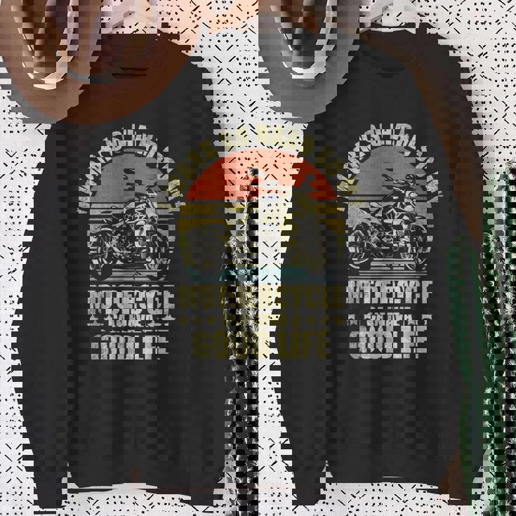 面白いオートバイの引用句 メンズ レディース オートバイ愛好家ライダー スウェットシャツ 年配の女性への贈り物