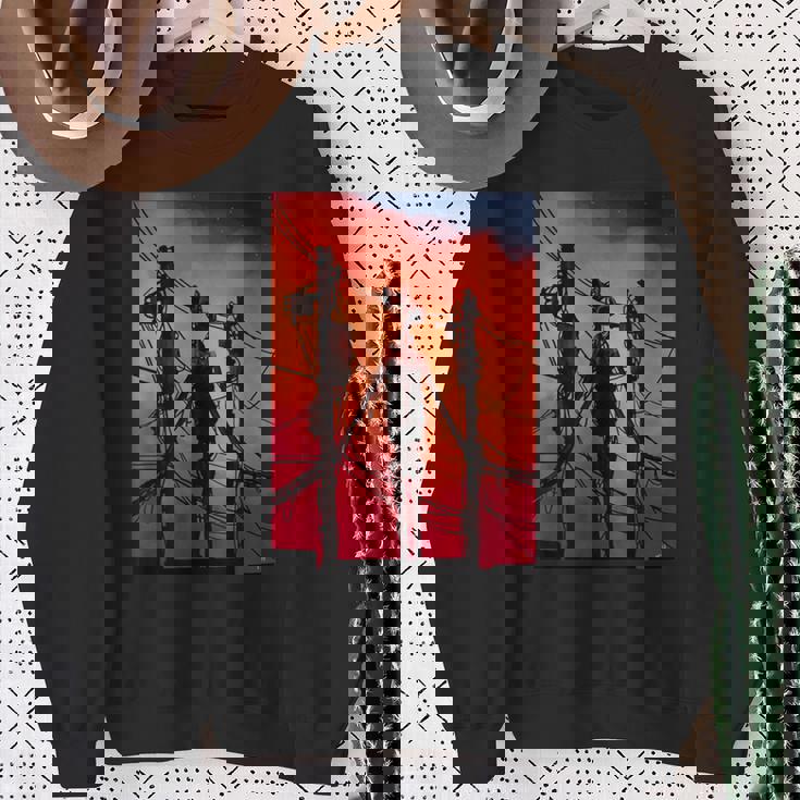 面白いダビングサイレンヘッド ヴィンテージミームキャラクター キッズギフト スウェットシャツ 年配の女性への贈り物