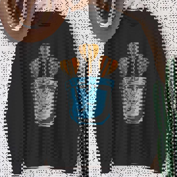 面白いダーツ Darts スウェットシャツ 年配の女性への贈り物