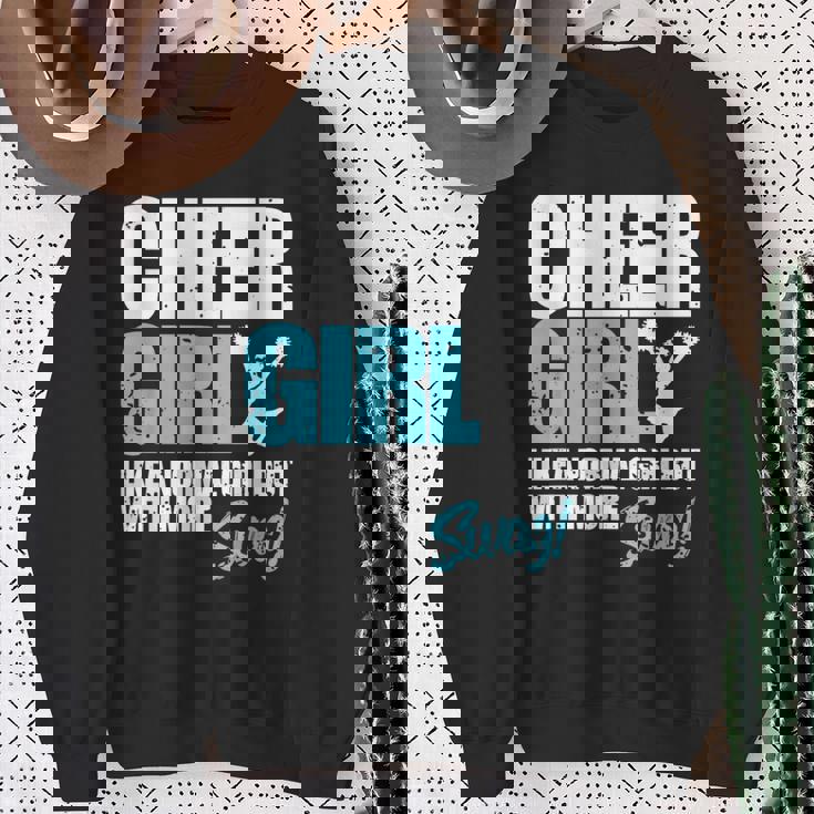 面白いチアリーダーシャツ かわいいチアリーディングガールギフト スウェットシャツ 年配の女性への贈り物