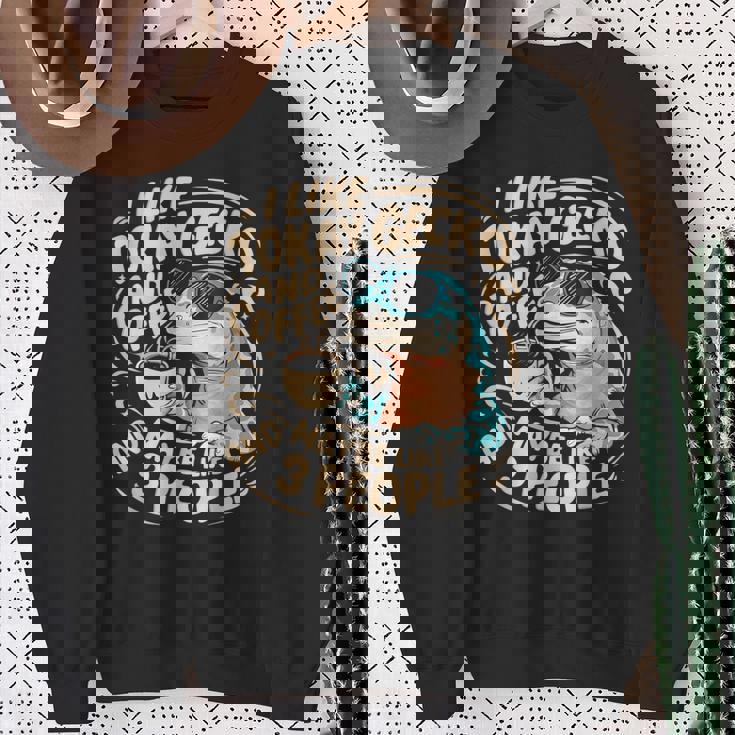 面白いトッケイヤモリの飼い主が爬虫類のトカゲを言う スウェットシャツ 年配の女性への贈り物