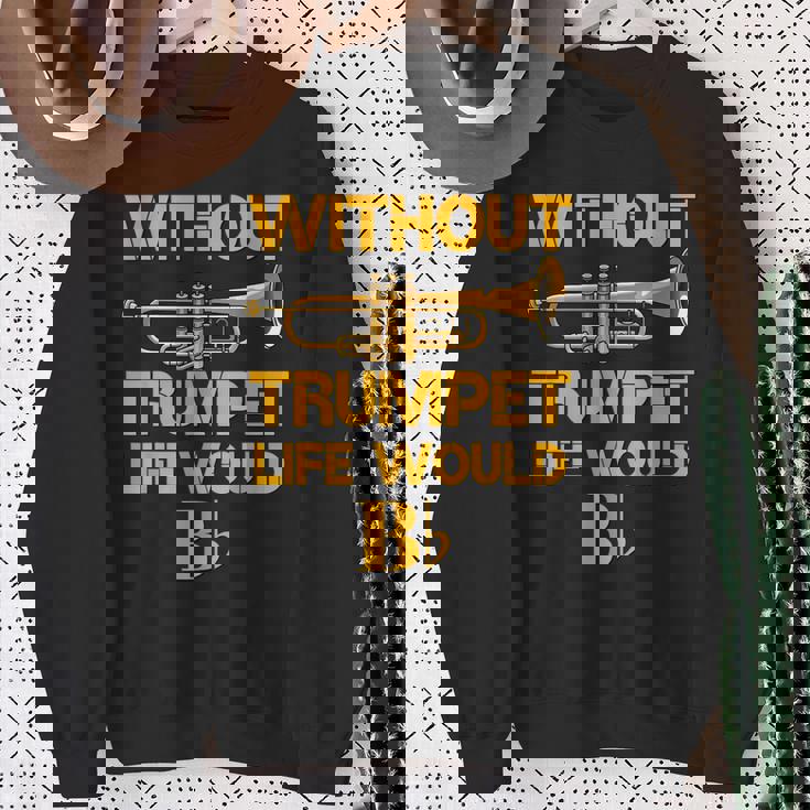 面白いトランペットシャツ 駄じゃれマーチングバンド トランペットジャズミュージシャン スウェットシャツ 年配の女性への贈り物